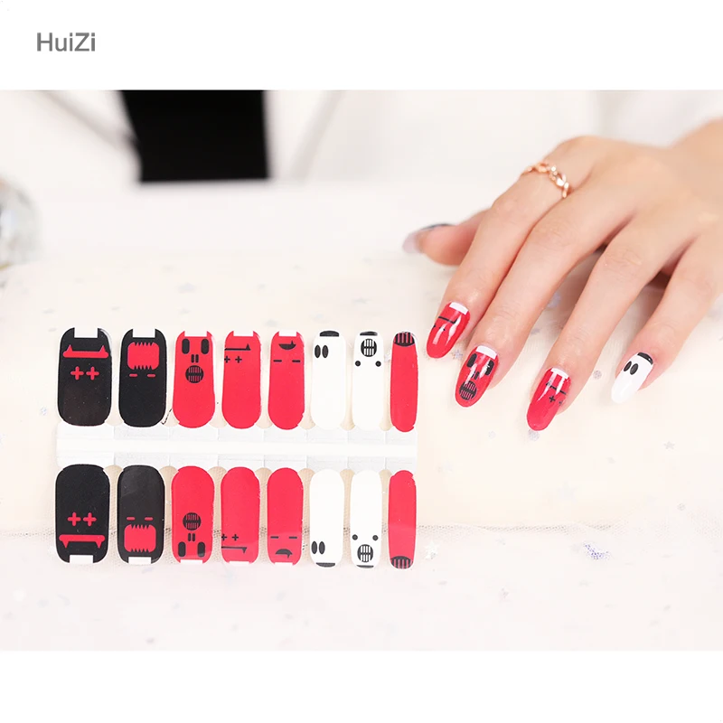 

Huizi Factory supplier art decoration manicure decals Nail glitter polish Stickers