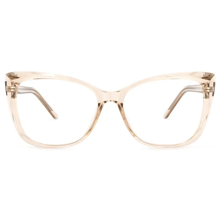 

2021 Classic Brand Zeelool OP02098 Bold Design Unisex Plastic Champagne Tortoise Clear Eyeglasses Frame with Metal Spring Hinge, Multi colors