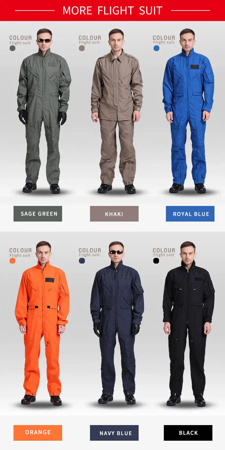 
Professional design military pilot nomex combat uniform tanker suit 