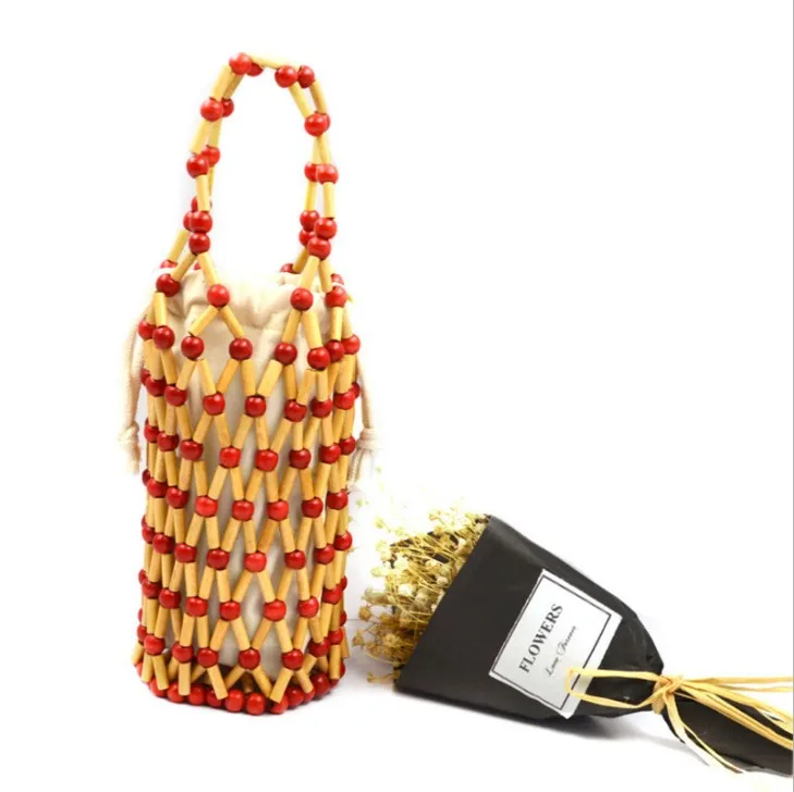 

Summer National Ethnic style hot sell wholesale straw beaded beach bags