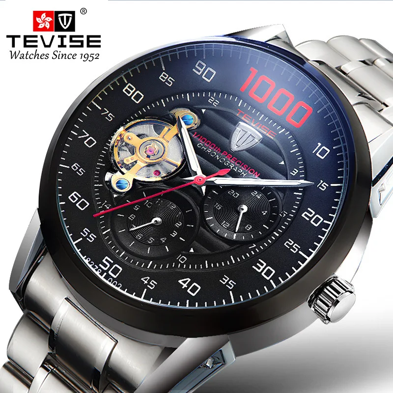 

Top Brand Men Watch Automatic Mechanical Watches Big Chronograph Clock Mens Wristwatches Military Watches