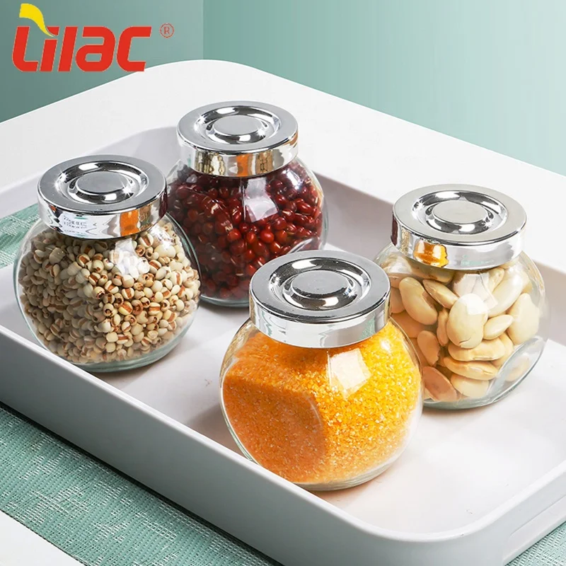 

Lilac FREE Sample reasonable price 180ml*4/280ml*2 glass mason seasoning/spice/honey/jam miniature/mini jar with lid