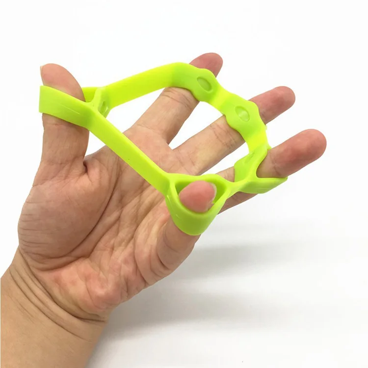 

High-Quality Hand And Finger Exerciser Indent Hand Grip Strengthener And Finger Exercise Resistance Band, Blue/black/green/orange