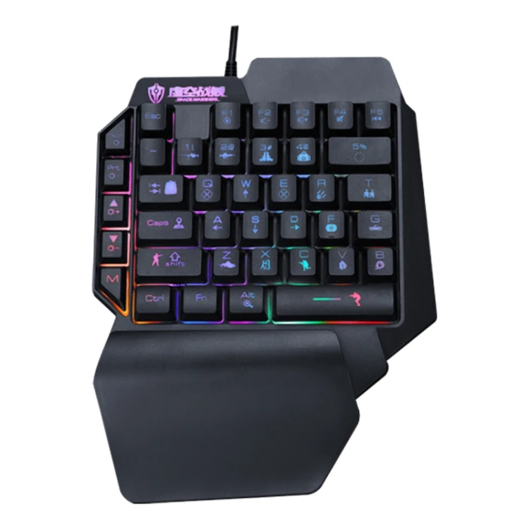 

2021Dropshiping SHIPADOO F6 One Hand Hot Selling Wired MINI Gaming Keyboard Good quality, Black