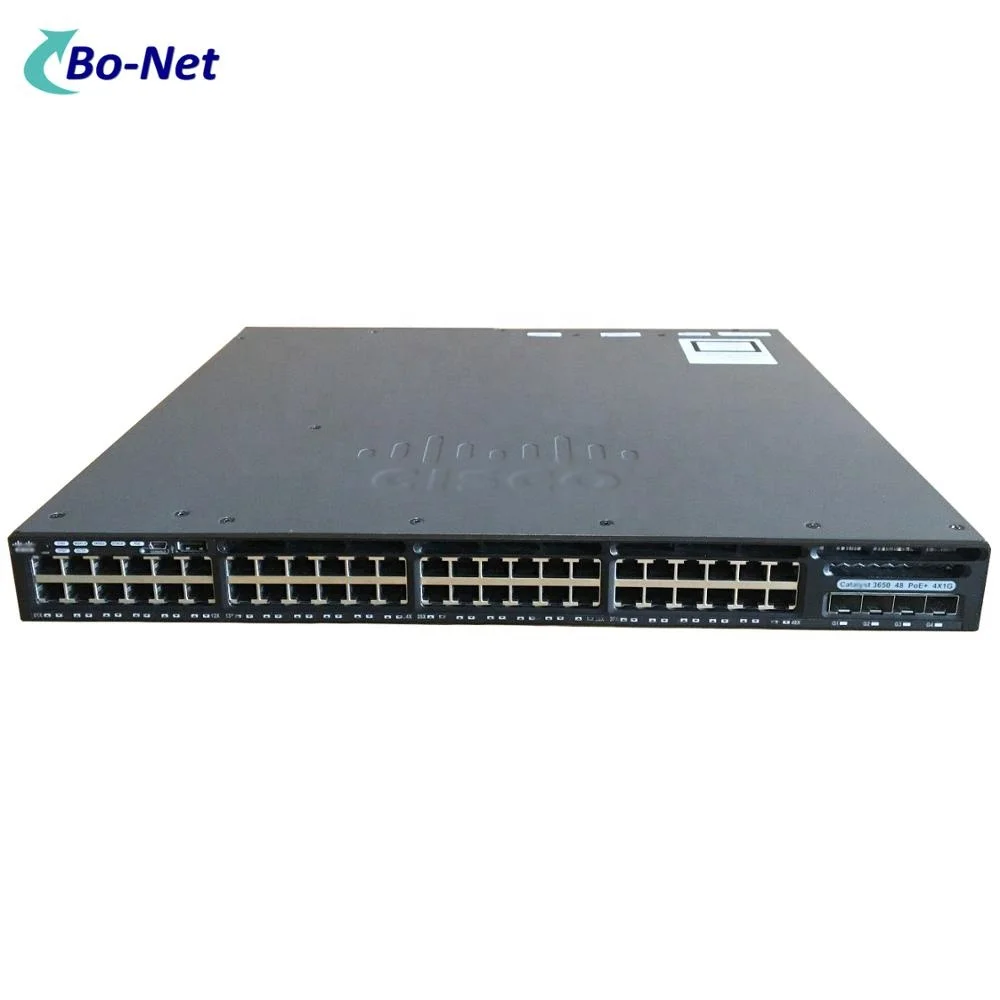WS-C3650-48FS-S 48port 10/100/1000M managed network switch C3650 series