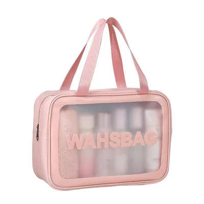 

Wholesale Makeup Organizer Pouches Tote Travel Toiletry Bags Transparent PVC Cosmetic Bag