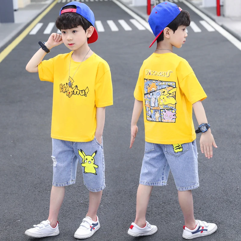 

boys summer unisex clothing set kid boy t-shirt cartoon animal print new t-shirt girl t-shirts & shorts for 4-15 year baby boy