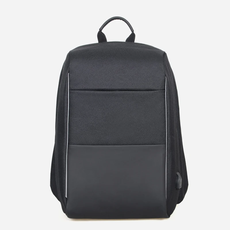 

Hot Sale Rigid Design Anti-theft Simple Lightweight School Bags Plain Color Men's Business Laptop Backpack With Usb, As picture travel laptop backpack