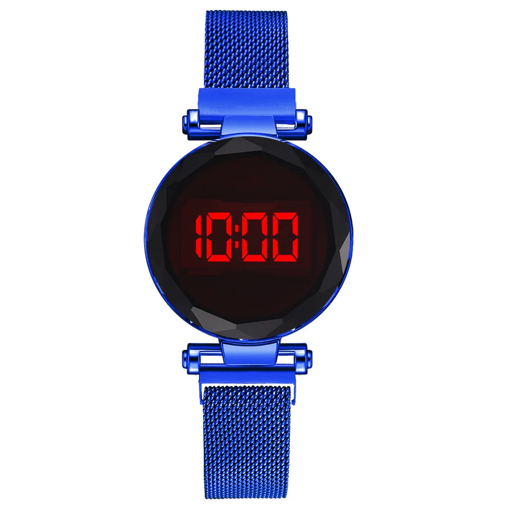 

New arrival hot sales magnet buckle quartz watch led watches, As pic