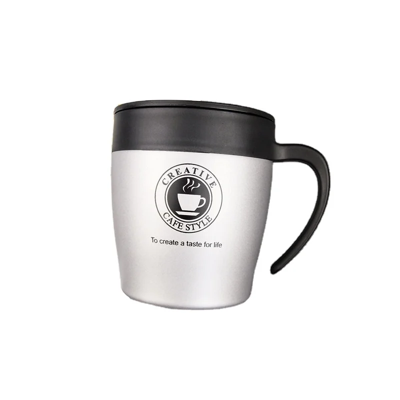 

12 Oz 330Ml 304 Stainless Steel Travel With Lid Handle Coffee Mug Tumbler