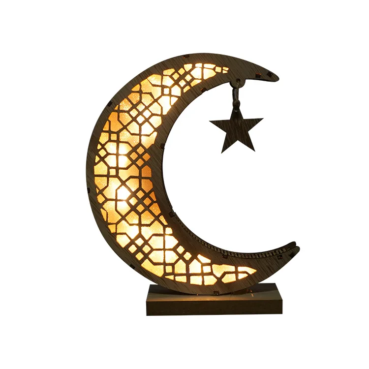 

In stock wholesale 2021 islamic ramadan kareem moon decor lights ramadan decorations