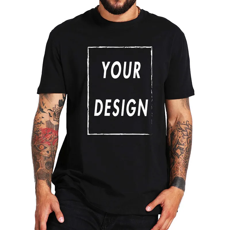

100% Cotton Custom DIY T Shirt Make Your Design Logo Text Men Women Print Original Design High Quality Gifts Tshirt, White,gray,black, red,green,yellow,deep blue,blue,skyblue