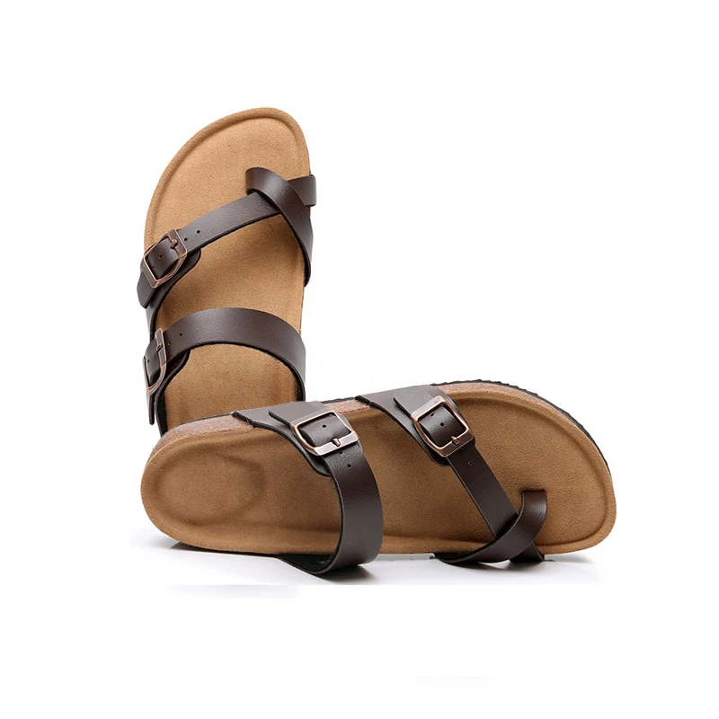 

Men's Summer Beach Sandal Fashion Plain Slide Strap sandal Men Pu Sandals Slippers