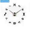 Home Office Removable Decoration Modern DIY Large Wall Clock Big Watch Decal 3D Stickers Roman Numerals Mute Wall Clock
