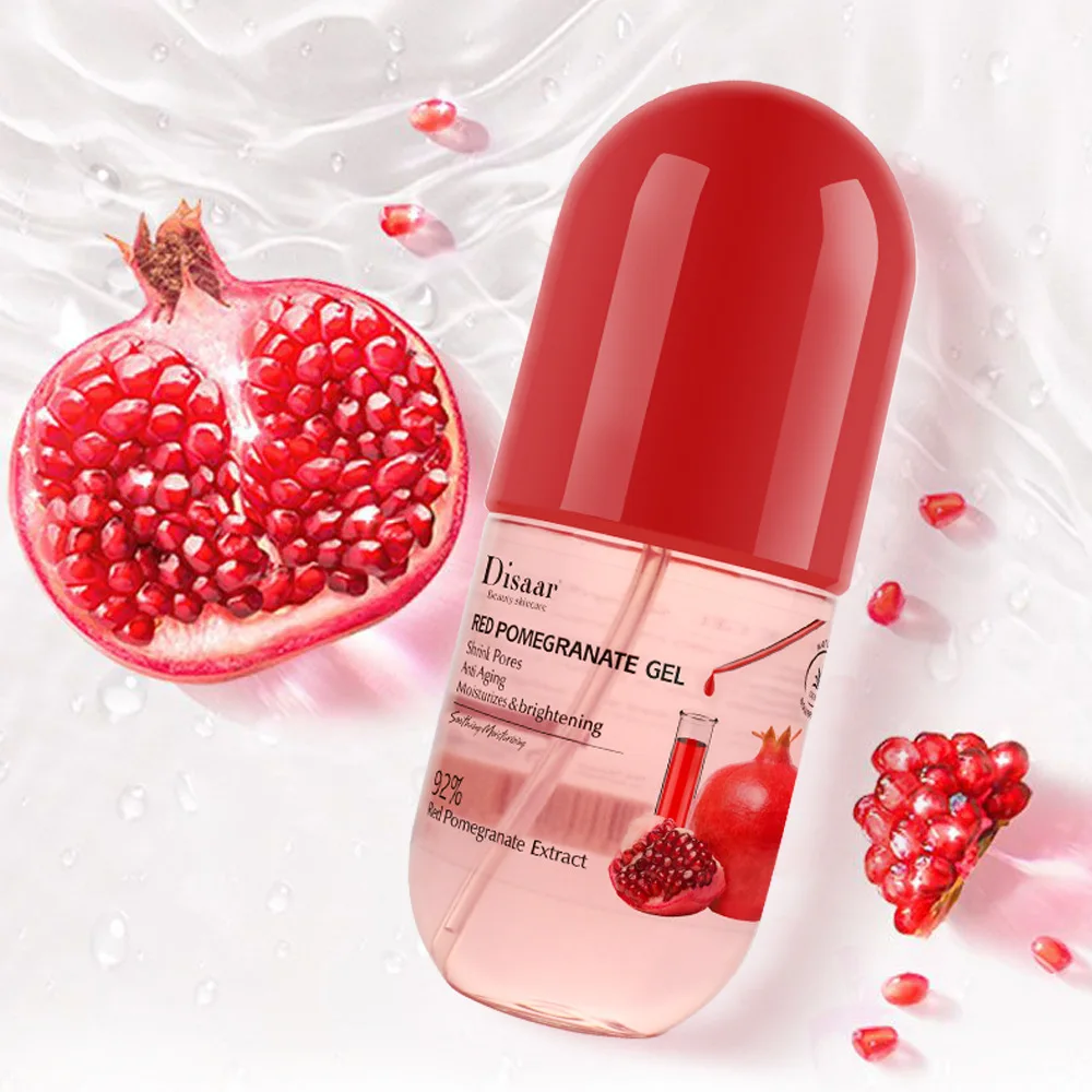 

280ml Capsule Packaging Face Gel Moisturizing Nourishing Anti Acne Repairing After Sun 92% Natural Red pomegranate Face Gel