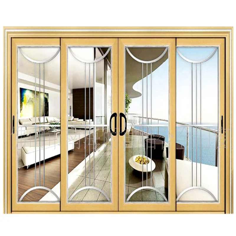 
Hot sale 40 series standard ALUMINIUM GLASS SLIDING DOOR doors glass interior sliding doors for office 