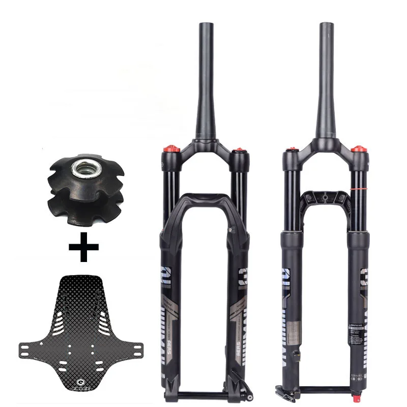 

VIVIMAX mountain bike fork 27.5 inch barrel axle 100x15mm mountain bike fork stroke 100mm 29 inch BOOST suspension bicycle fork