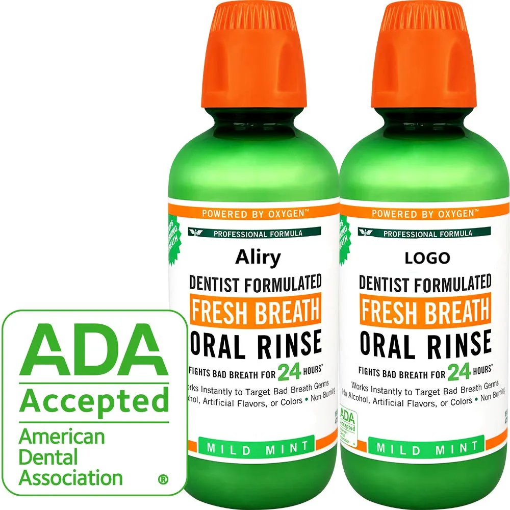 Private Label Mild Mint Dentistformulated Fresh Breath Oral Rinse