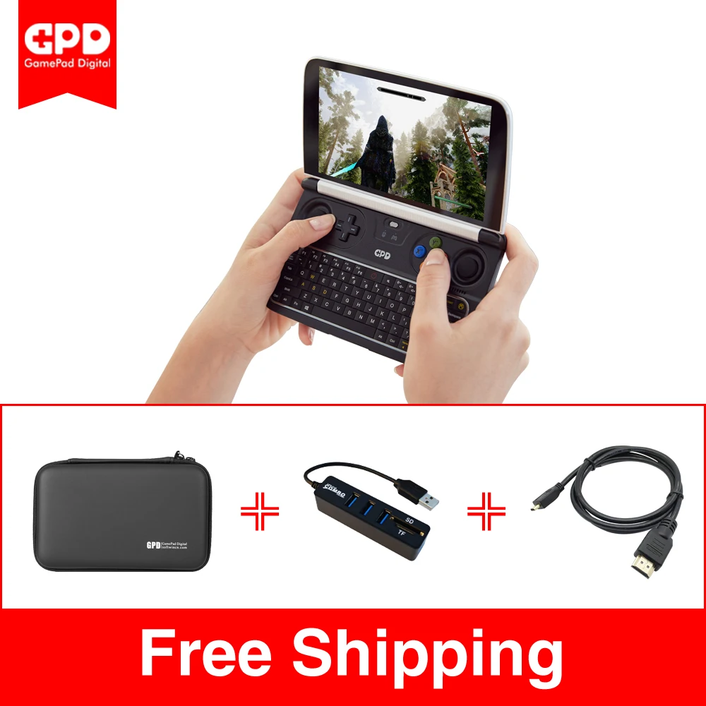 
New GPD WIN 2 6 Inch Handheld Gaming Laptop Intel Core m3-8100Y Windows 10 System 8GB RAM 256GB ROM Pocket Mini PC Laptop 