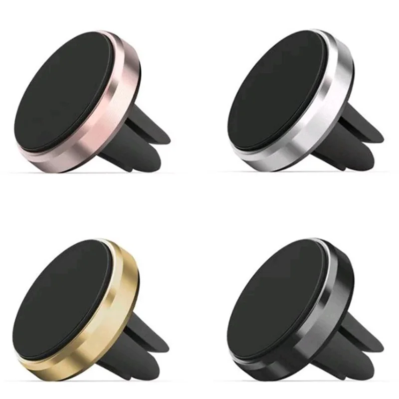 Factory price universal 360 degree mini magnetic silicone car air vent mount cell phone stand sockets