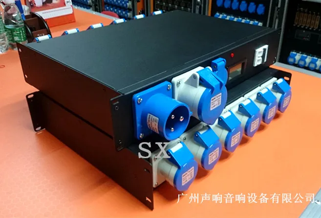 
2U Rack Power Distribution Unit Electrical Iron Box for Sound and Light 