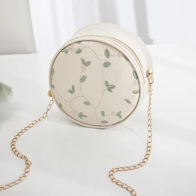 

G161 new style comfort round cross-body bag pu leather chain women handbags sweet lady small bag, Green,pink,beige