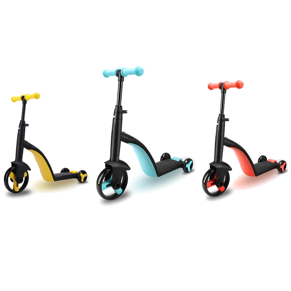 

Baobe Kid Pink Three Wheel Double 3 Folding Rubber Balance Kick Kids Scooter