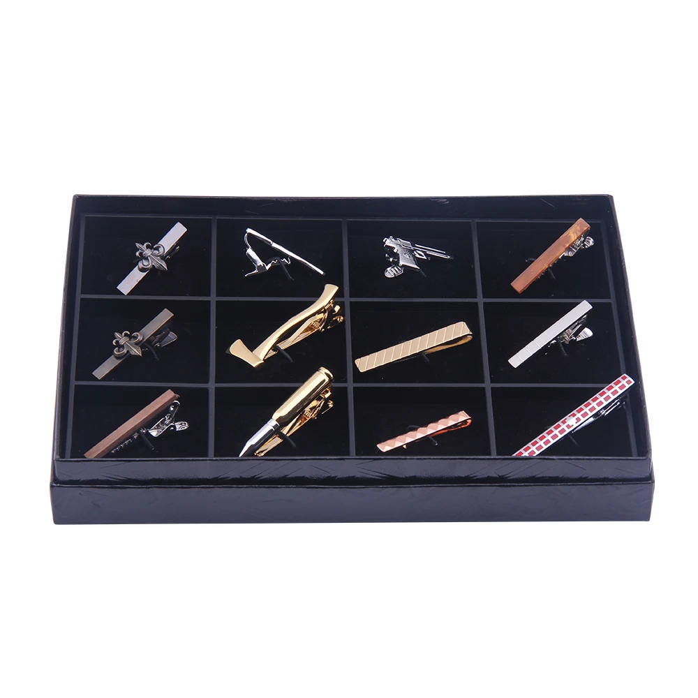 Stock mixed mens tie clip designs ready to ship