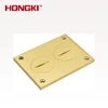 Coin Open Floor Box Assembly Brass Material Cover and Tamper Resistant Electrical Outlets