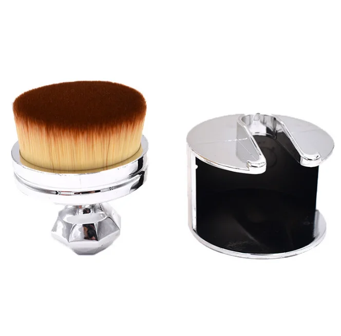 

factory OEM facial makeup brush cosmetics tools rose gold and silver color body makeup large kabuki brush body makeup