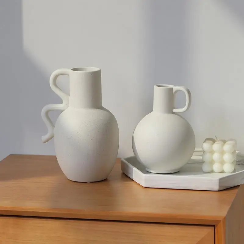 

Wholesale Hot Sale Table Decorative Clay Pottery Flower Ceramic Vase Minimalistic Nordic Ceramic Porcelain Vases
