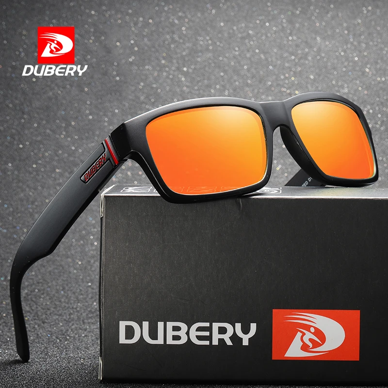 

DUBERY Rectangular Women Men Sunglasses Polarized Driving Sun Glasses Mirror UV Outdoor Surfing Hiking Sun glasses D189, Picture colors