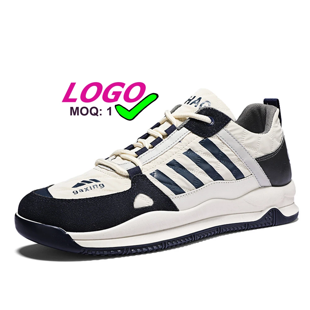 

Dropshipping new fashion black casual shoes for men waterproof Men sneakers custom