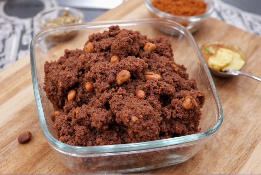 Mole in a traditional clay bowl