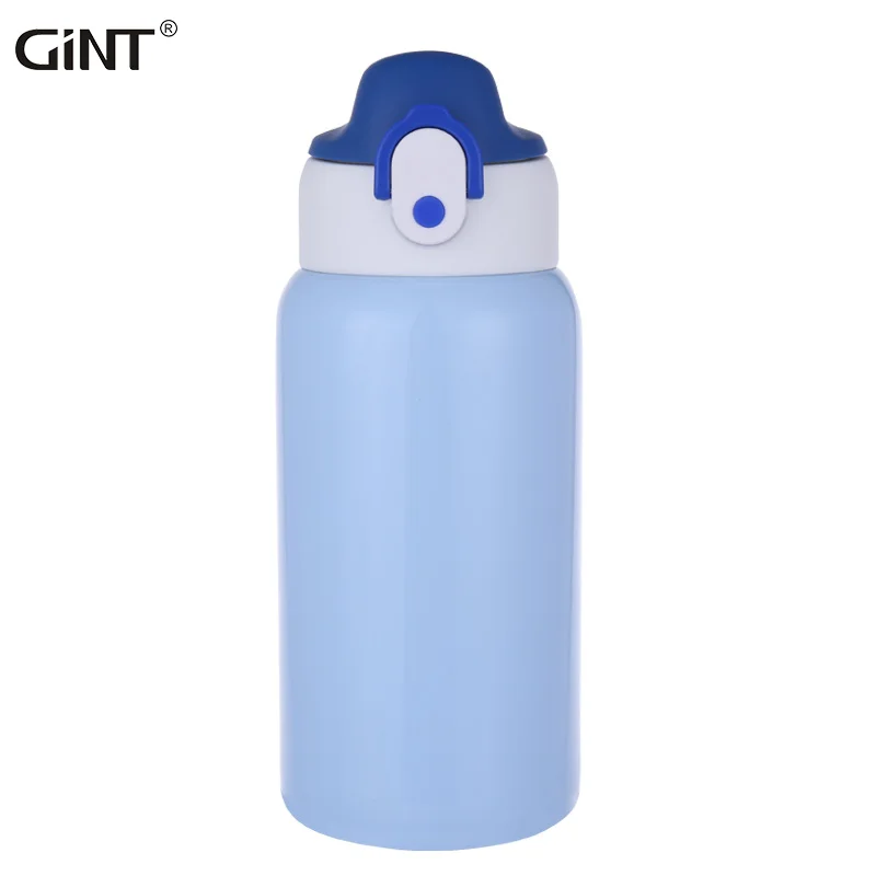 

Cute Customer Color Pop-up Button Double Wall Stainless Steel Water Bottle