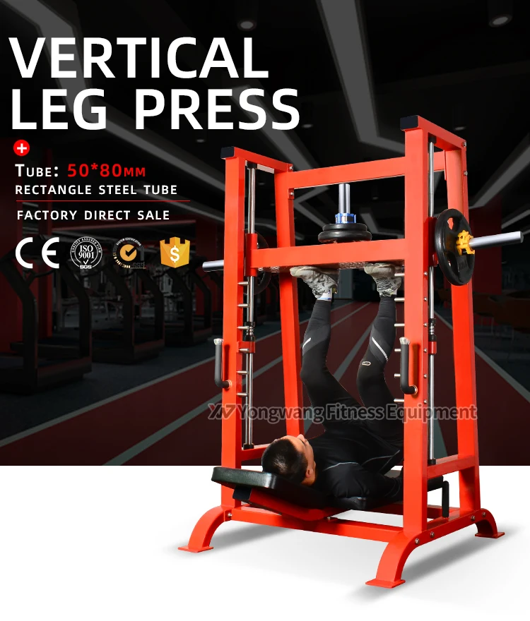Ce Approved Hammer Gym Equipment 90 Degree Leg Press Machine