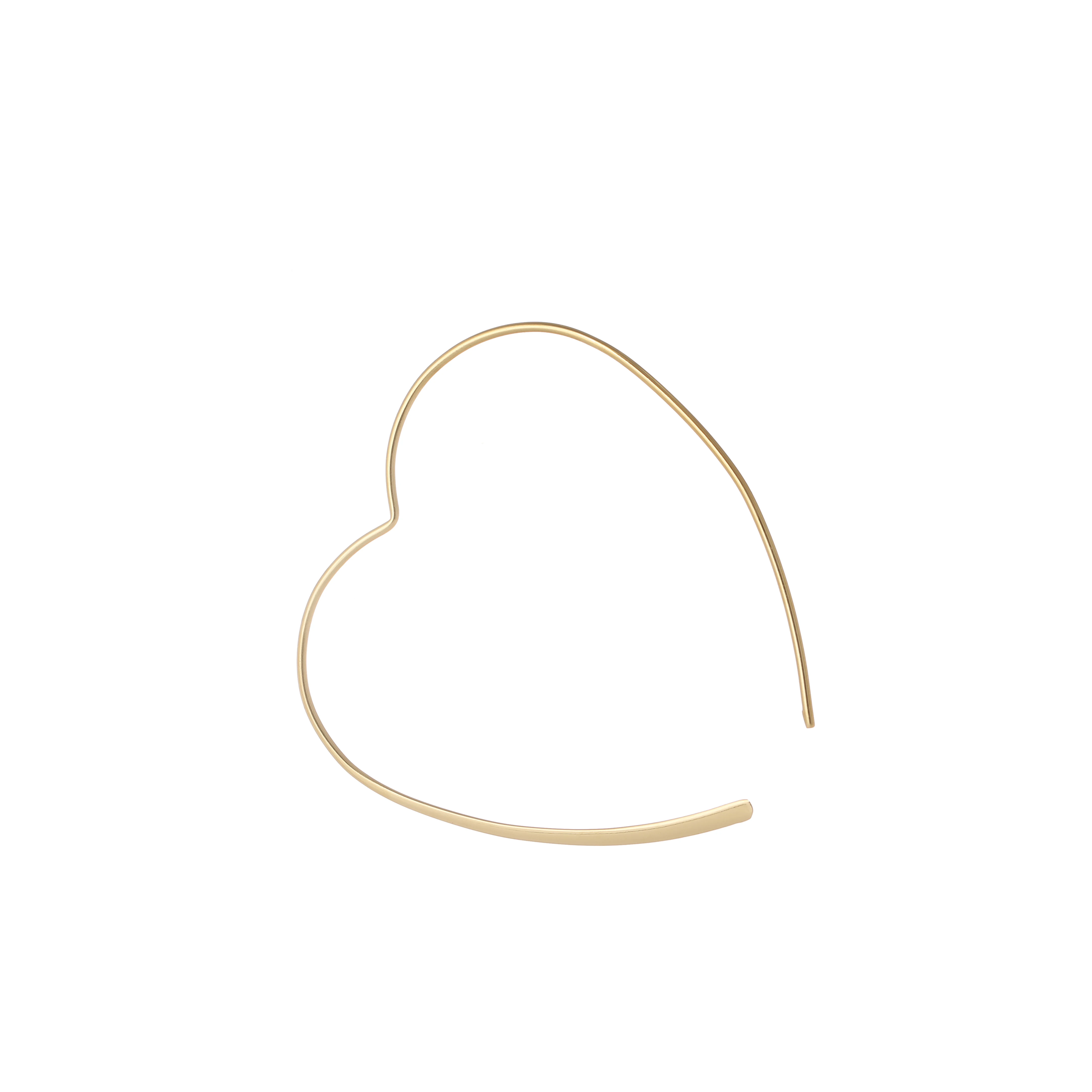 

Stylish Gold Plated Heart Shaped Stainless Steel Female Fashion Earrings