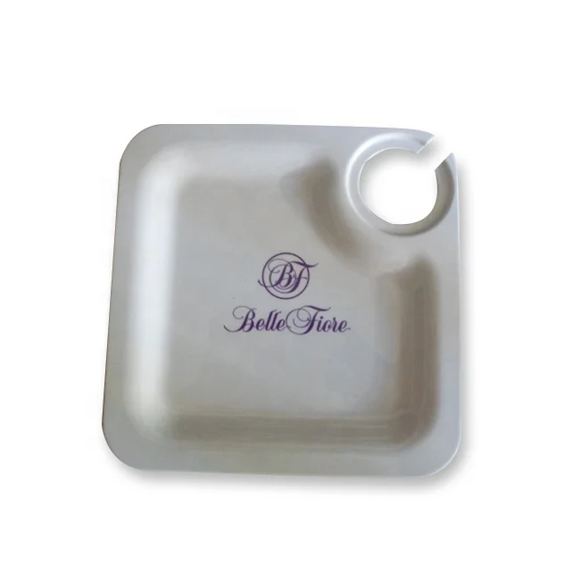 8 Inch Plate Printing Plastic Melamine Wine Glass Holder Plate Buy