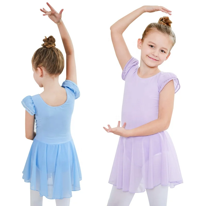 

New Style Exercise Pink Short Sleeve Leotards Skirt Dance Ballet Dresses For Girls Ballet Dress Ballet, Customer request