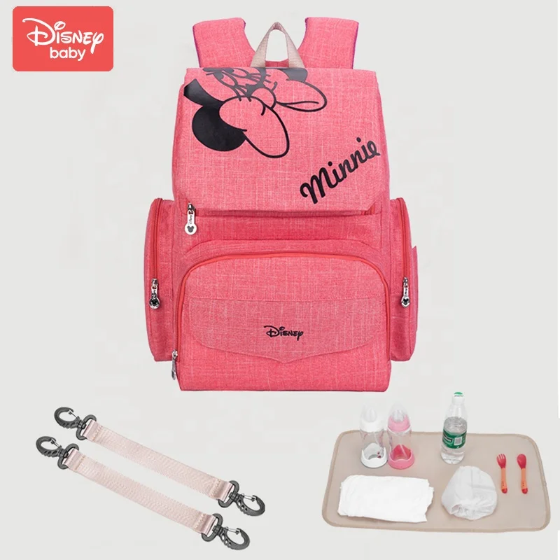 

Authentic Disney Factory FAMA Mickey Bottle Insulation Bag Minnie Mummy Diaper Bag Mommy Backpack for Baby, Colors optional