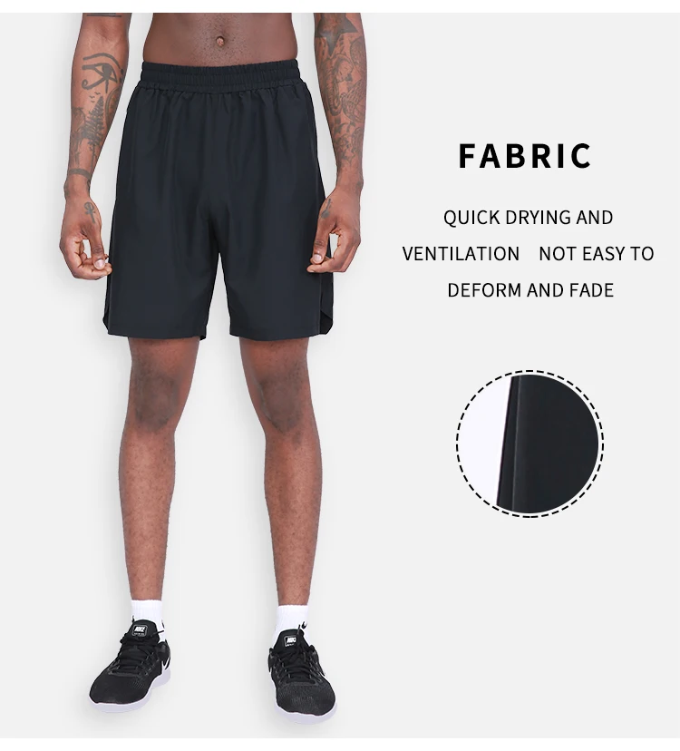 Spandex Polyester Running Sports Shorts Five Points Breathable Workout