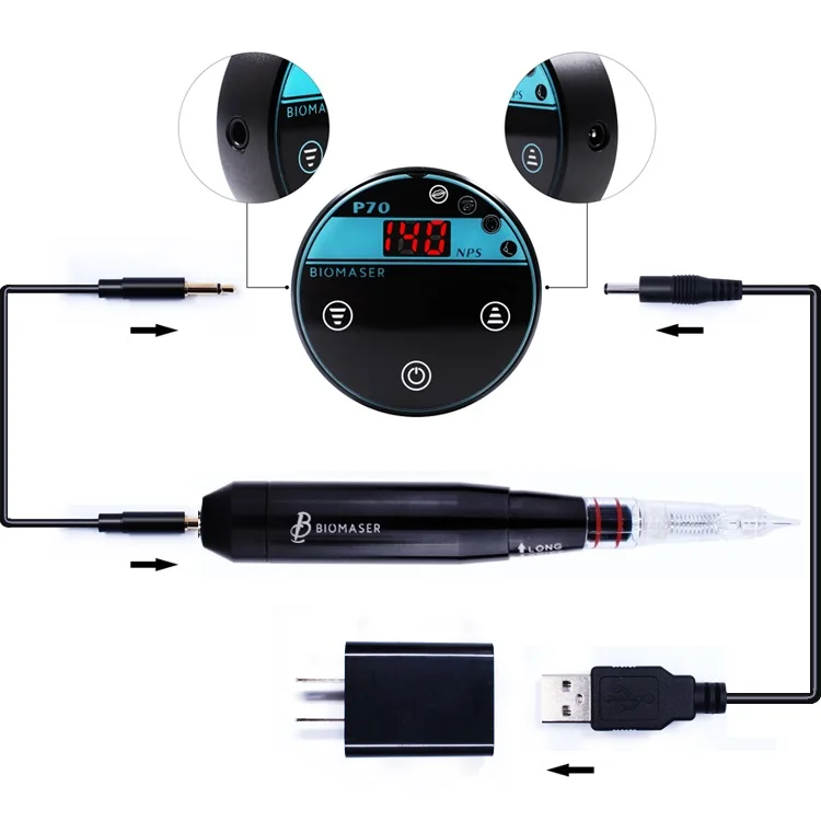 

tattoo supplier best tmicroblading tattoo complete set tattoo machines kit Biomaser permanent makeup machine tatto set for Body