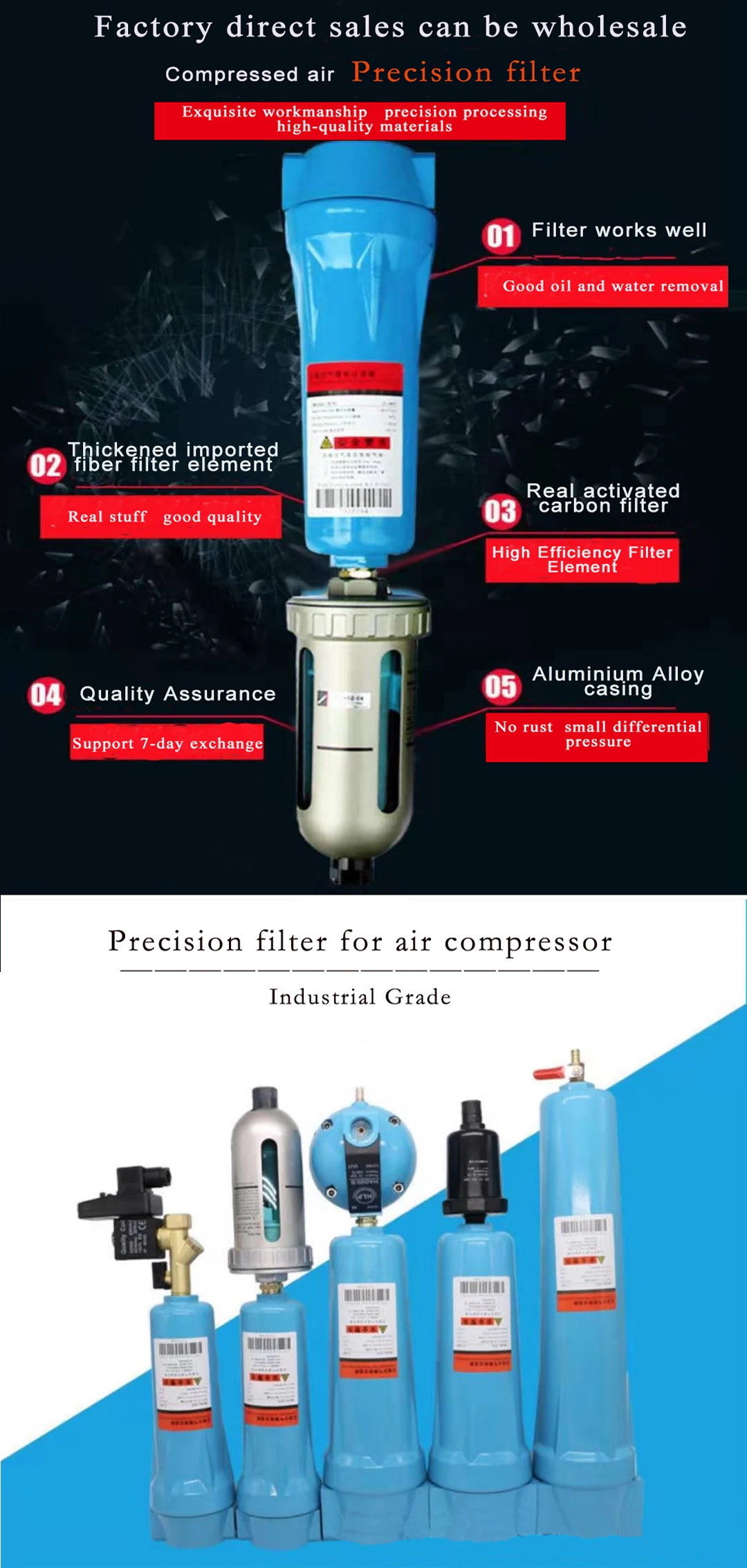 Details about   Air Filter Water-Oil Separator 35Mpa Max pressure High Pressure  Aluminium Alloy 