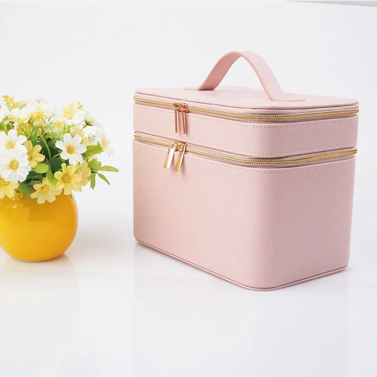 

Custom PVC Mesh Cosmetic Travel Bag Genuine Leather Makeup Organizer Storage Bath Toiletry Wash Bag, Blue, yellow, black, brown