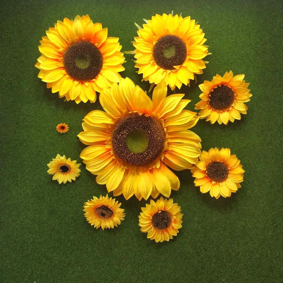 

Artificial flowers sunflower heads wedding products or home decoration