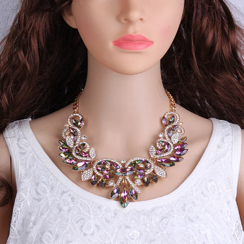 

B16017A 2021 Hot Fashion accessories crystal chocker necklace, Shown