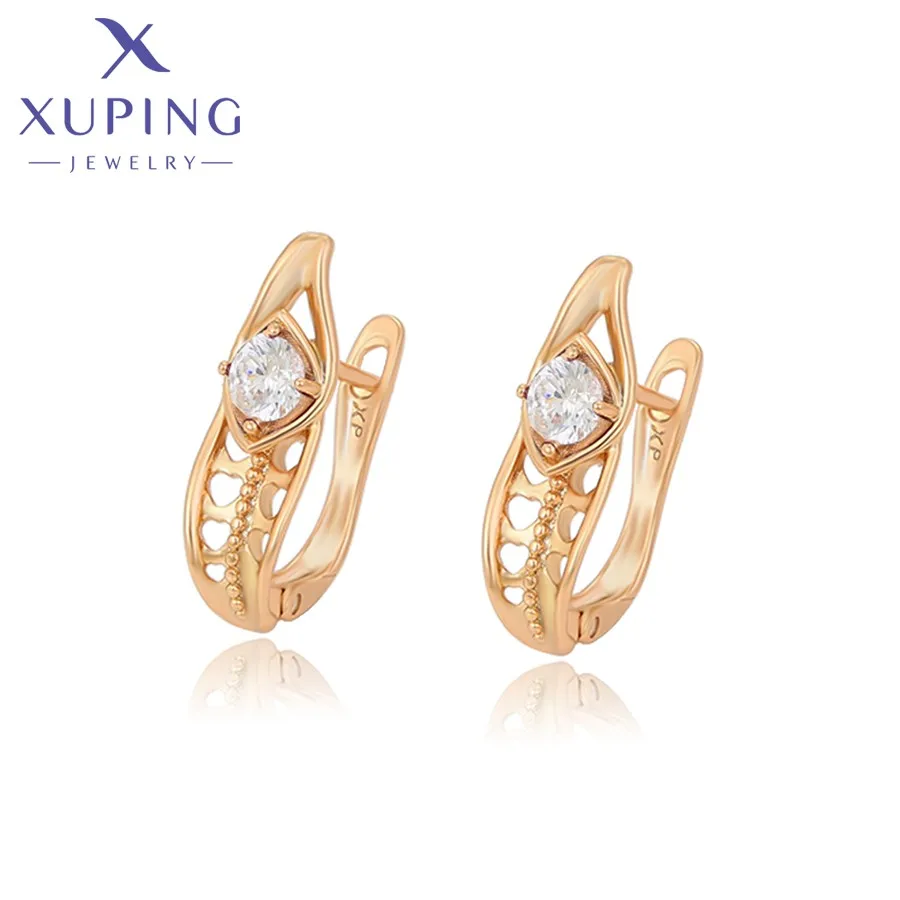 

A00920107 Xuping Exquisite luxury diamond design sense 18k gold jewelry earrings Valentine's Day gift Women earrings