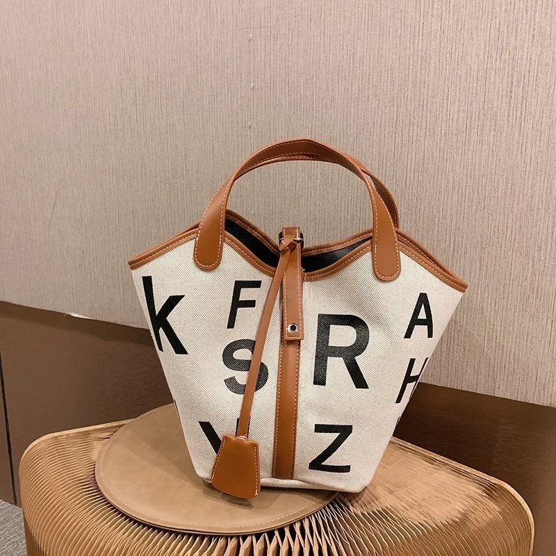 

2021New Design popular canvas shoulder bags for ladies