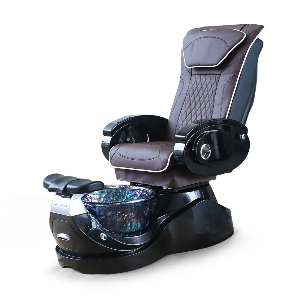 

2021 Luxury Popular Beauty Nail Salon Electric Pipeless WhirlpoolPump Foot Spa Massage Chair for Wholesale, Variour colors avilable