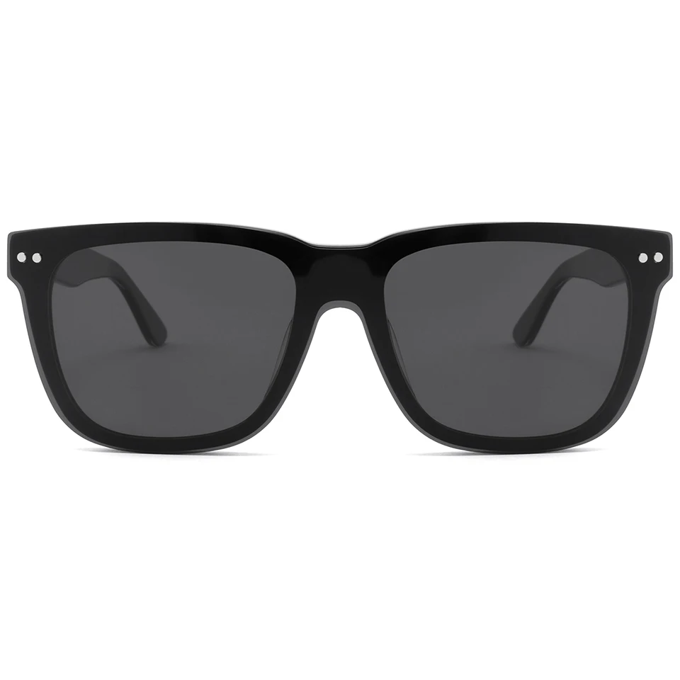 

Ready stock Acetate clip on Sunglasses for Men Women square high standard sunglasses